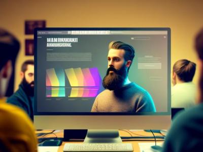 Eine Gruppen von Personen sitzt vor einem Bildschirm, auf dem ein Dozent einen Sachverhalt erklärt.